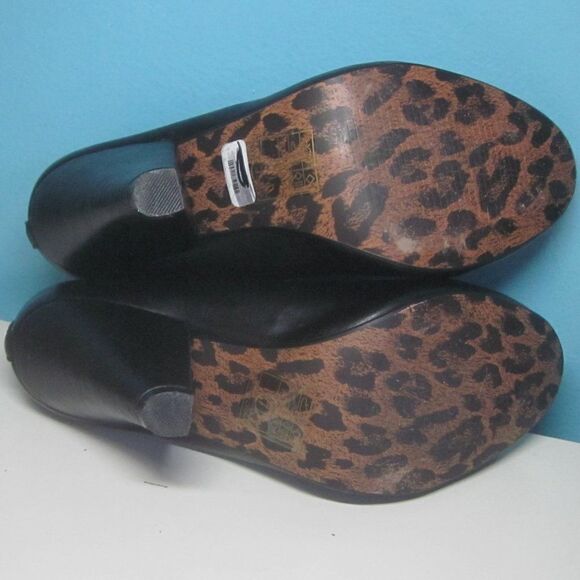 Bettie Page Shoes by Ellie Women Size 7 Black Leather Mary Jane Strap 3.5" Heels - Picture 7 of 15